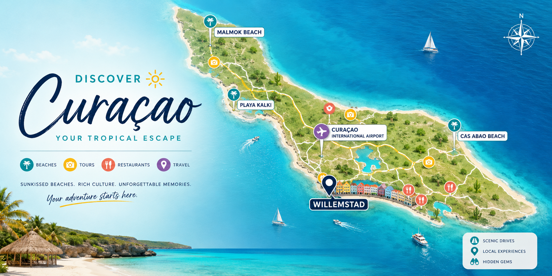 Curacao Map