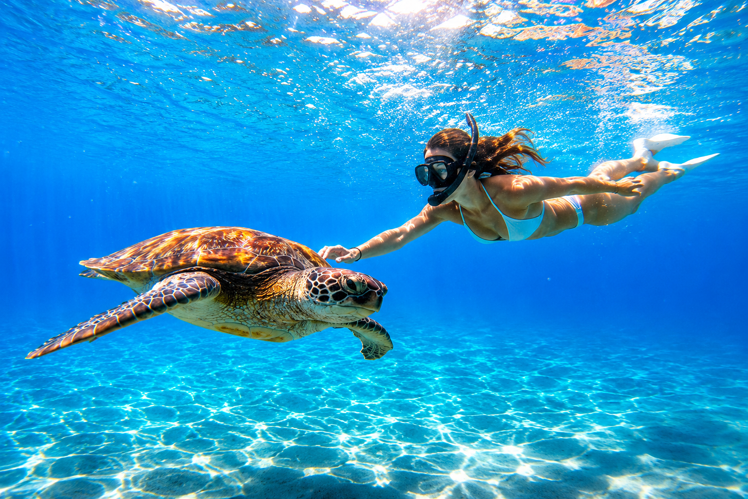 Swim With Sea Turtles