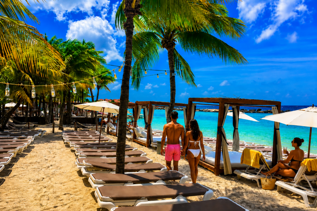 Mambo Beach Curacao tropical beach retreat under sunny skies